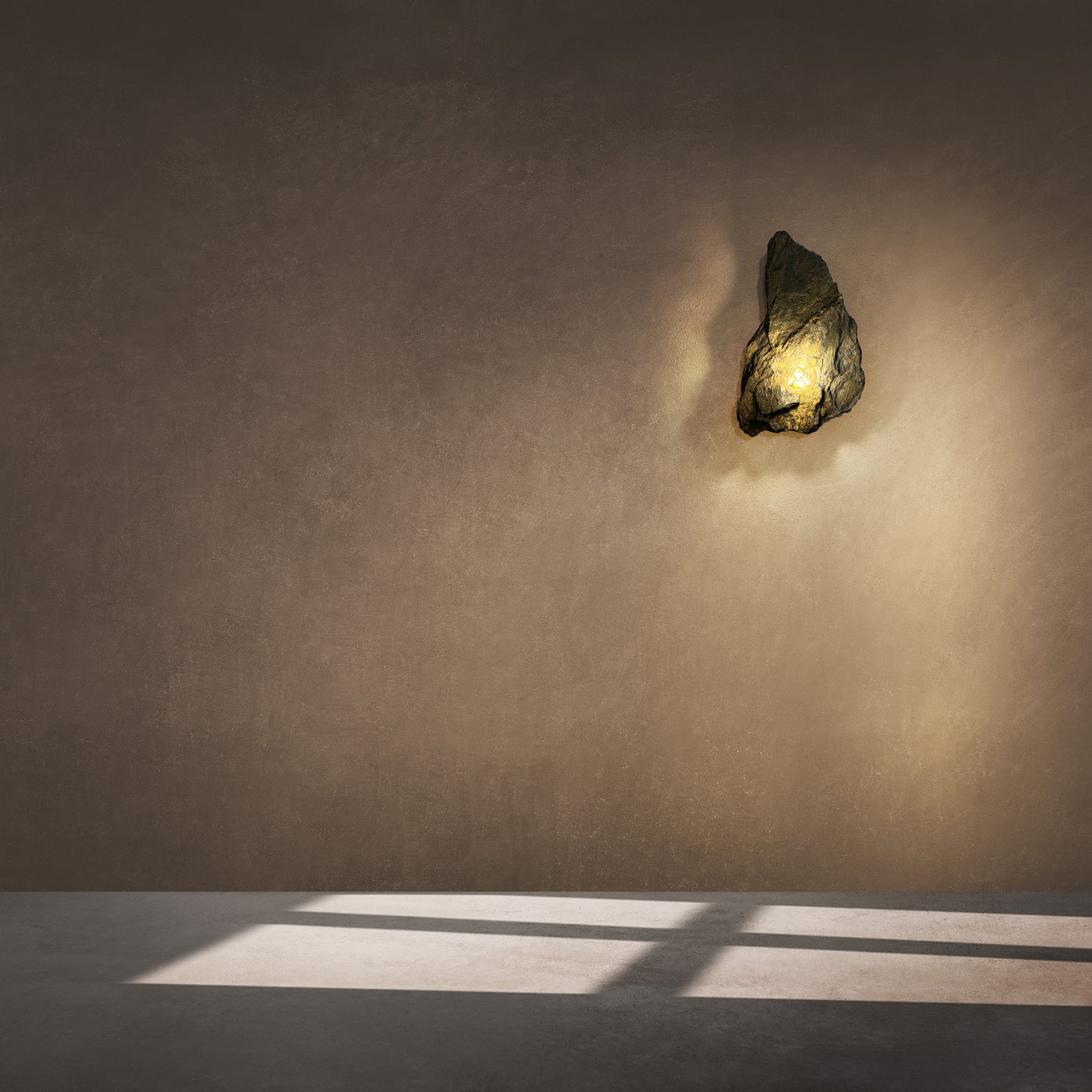 Lichtstück #008 - Schwebende Schieferplatte