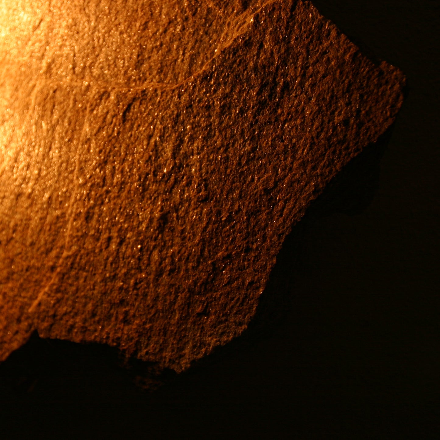Lichtstück #012 - Große, herrlich zerklüftete Goldgneisplatte